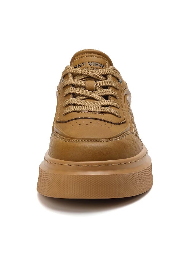 SKY VIEW Men's Fashion Shoes Ultrafine Fiber Vamp Casual Shoes For Men Non Slip Lace Up Chunky Sneakers Cushioned And Lightweight Low Top Walking Shoes - Image 3