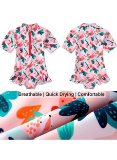 YUKE Child Swimsuit One Piece Swimwear Kids Bodysuit Beachwear with Surfing Swimming Children Bathing Costume Set (A)  - Image 3