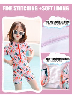 YUKE Child Swimsuit One Piece Swimwear Kids Bodysuit Beachwear with Surfing Swimming Children Bathing Costume Set (A)  - Image 4