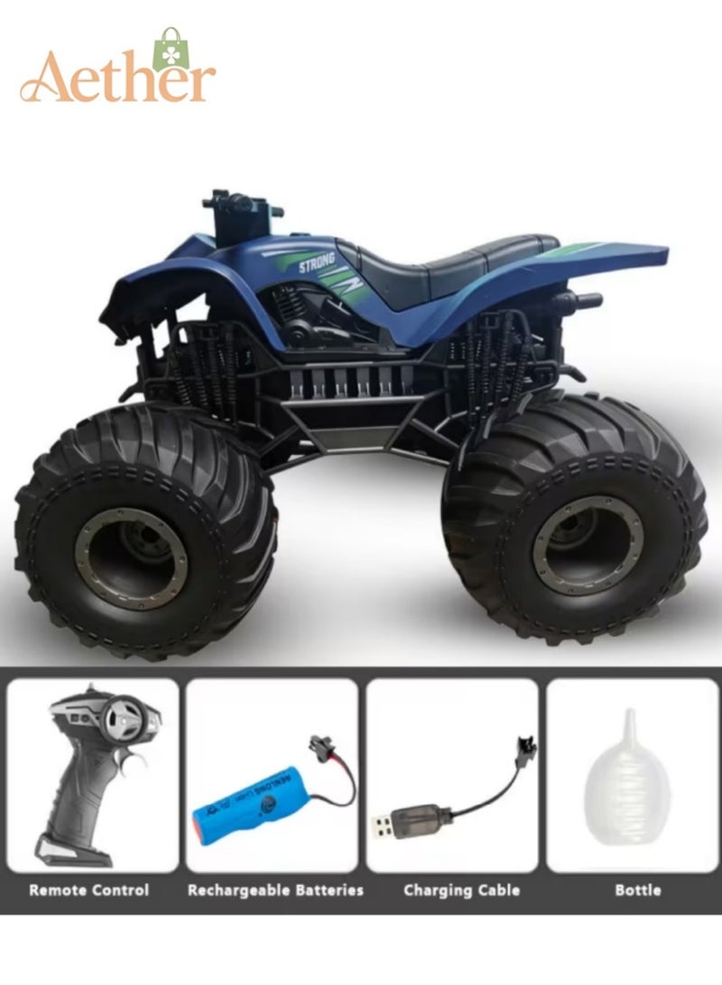 AETHER Toy Remote Control Off-road Motorcycle, 1:12 Scale Off-road Motorcycle Remote Control Car, All-terrain 2.4G Remote Control Drift Car, All-terrain Off-road Motorcycle Electric Toy Car Stunt Car, Suitable For Ages 18 And Up, Multiple Colors Available. - Image 1