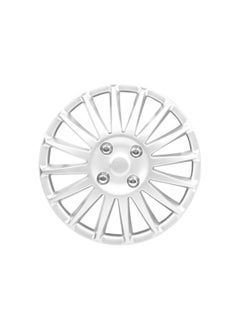 Pistol 15 Inch Silver Color Universal Model Car Wheel Cap Cover Press Fitting Set of 4 Pieces WJ-5019-A-15  - Image 3