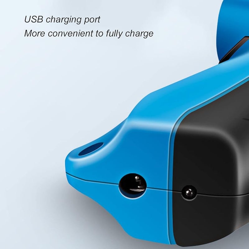 USB Rechargeable Electric Scissors 10000RPM High Speed with 2 Blades for Leather Cloth Carpet Cutting - Image 3