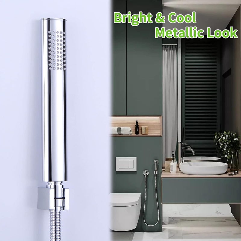 Angle Simple Handheld Shower Head Holder, Brass Shower Handle Holder, Bidet Sprayer Holder, Bracket, Hand Held Shower Wand Holder, Shower Arm Holder Wall Mount, Chrome - Image 3
