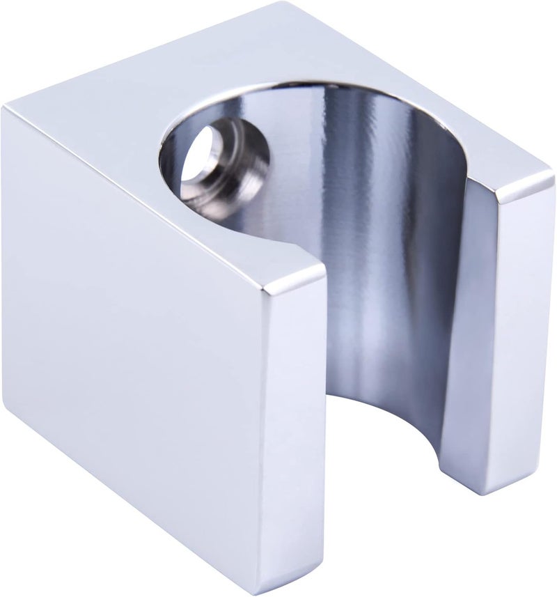 Angle Simple Handheld Shower Head Holder, Brass Shower Handle Holder, Bidet Sprayer Holder, Bracket, Hand Held Shower Wand Holder, Shower Arm Holder Wall Mount, Chrome - Image 1