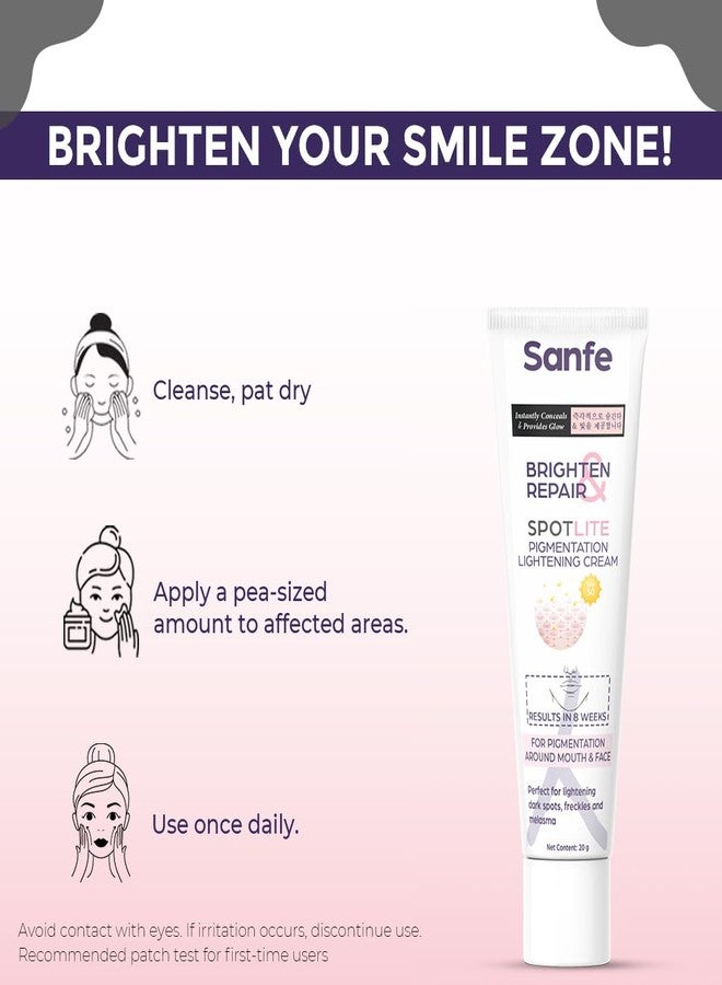 Sanfe Dark Spot Remover for Face| Dark Spot Corrector Glow cream| Skin Brown Spot Remover Age Spot Corrector| Rapid Tone Repair Retinol| Skin Care Face Body Cream For Face, Armpits Hands Knees & Body - Image 3