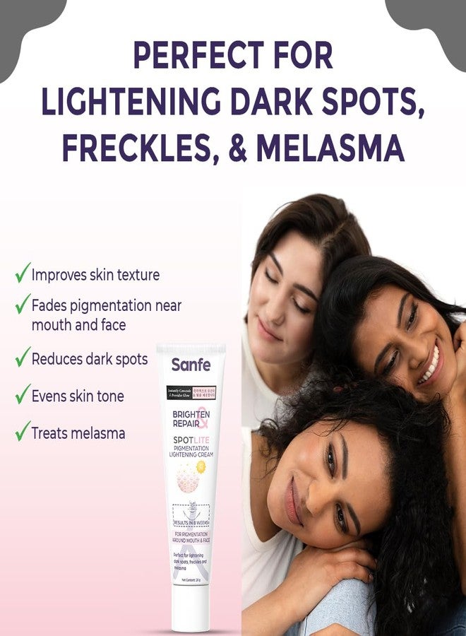 Sanfe Dark Spot Remover for Face| Dark Spot Corrector Glow cream| Skin Brown Spot Remover Age Spot Corrector| Rapid Tone Repair Retinol| Skin Care Face Body Cream For Face, Armpits Hands Knees & Body - Image 2