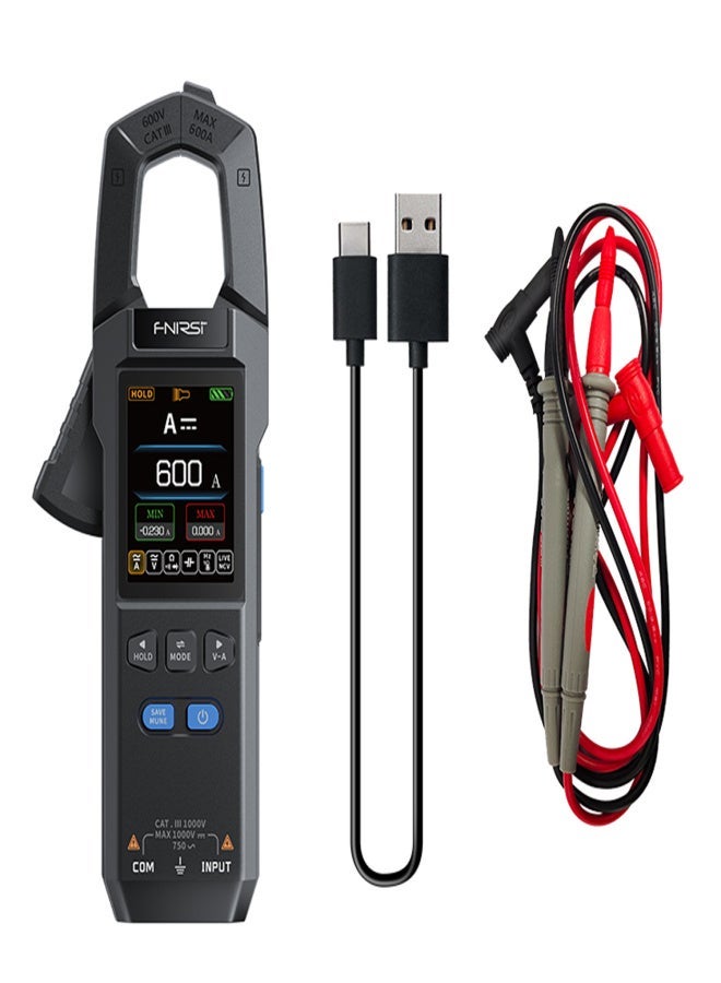 مقياس تيار متردد/مستمر FNIRSI DMC-100 10000 عدادات، ملتي متر رقمي 600A أمبير NCV أدوات كهربائية - Image 1