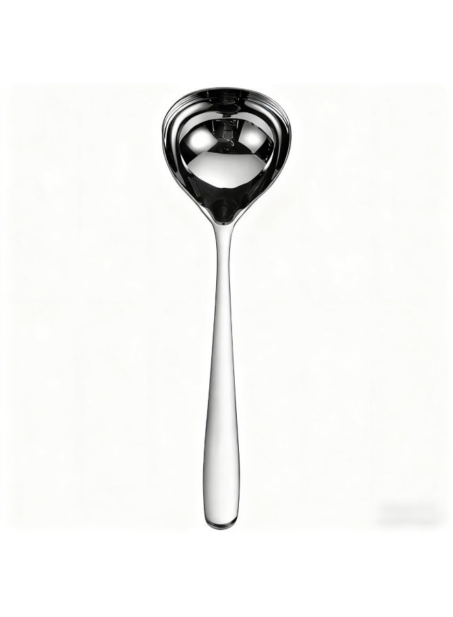 Pinyu Stainless Steel 304 Large Soup Ladle, Big Serving Spoon For Home Use, Long-handled Korean-style Large Spoon, Kitchen Utensil Set, Soup Spatula - Image 2