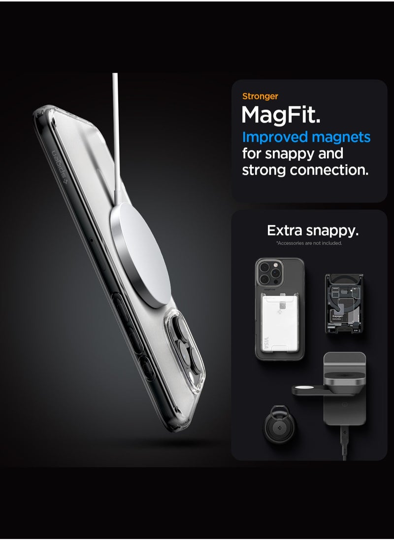 Spigen Ultra Hybrid MagFit for iPhone 16 Pro Max Case Cover with MagSafe (2024) - Frost Clear  - Image 4