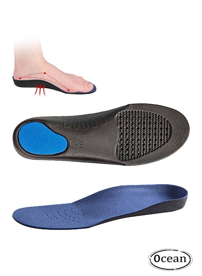 JS Orthotic Insoles for Men and Women, High Arch Support Shoe Insoles, Plantar Fasciitis Shoe Inserts Soles, Pain Relief Insoles for Flat Feet - Arch Pain - Heel Pain - Metatarsalgia Pain - Image 1