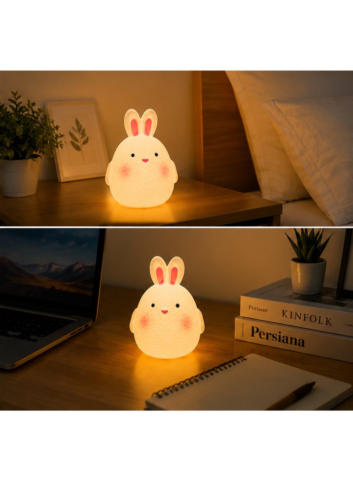 🐰 Cute Bunny Night Light – Battery Powered Warm LED Lamp - Image 3