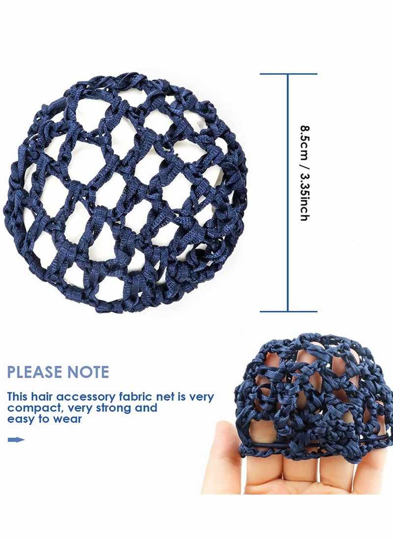 Excefore - Hair Bun Cover, 3 Pcs Ballet Reusable Bun Hair Nets 3 Color Standard Hair Bun Cover Hair Accessories for Ballet Dance Skating Yoga Sport - Image 1