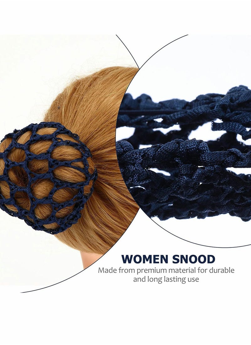 Excefore - Hair Bun Cover, 3 Pcs Ballet Reusable Bun Hair Nets 3 Color Standard Hair Bun Cover Hair Accessories for Ballet Dance Skating Yoga Sport - Image 1