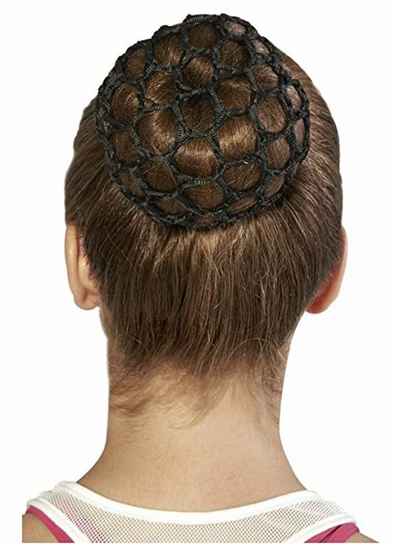Excefore - Hair Bun Cover, 3 Pcs Ballet Reusable Bun Hair Nets 3 Color Standard Hair Bun Cover Hair Accessories for Ballet Dance Skating Yoga Sport - Image 1