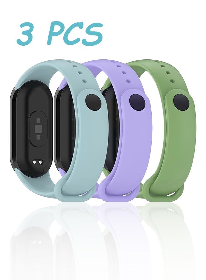 3 قطع أساور متوافقة مع ساعة شاومي مي باند 8 الذكية بدائل للأساور الملحقات أحزمة أساور لمي 8 - Image 1