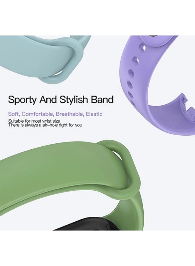 3 قطع أساور متوافقة مع ساعة شاومي مي باند 8 الذكية بدائل للأساور الملحقات أحزمة أساور لمي 8 - Image 4