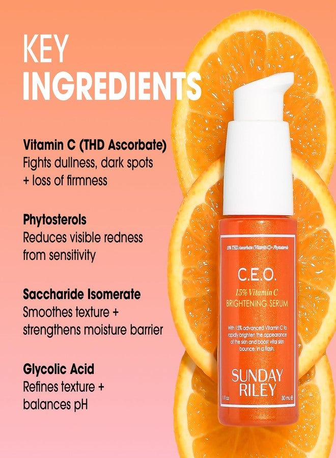 Sunday Riley C.E.O. 15% Vitamin C Brightening Serum, Orange, 1.0 Fl oz(pack of 1) - Image 5