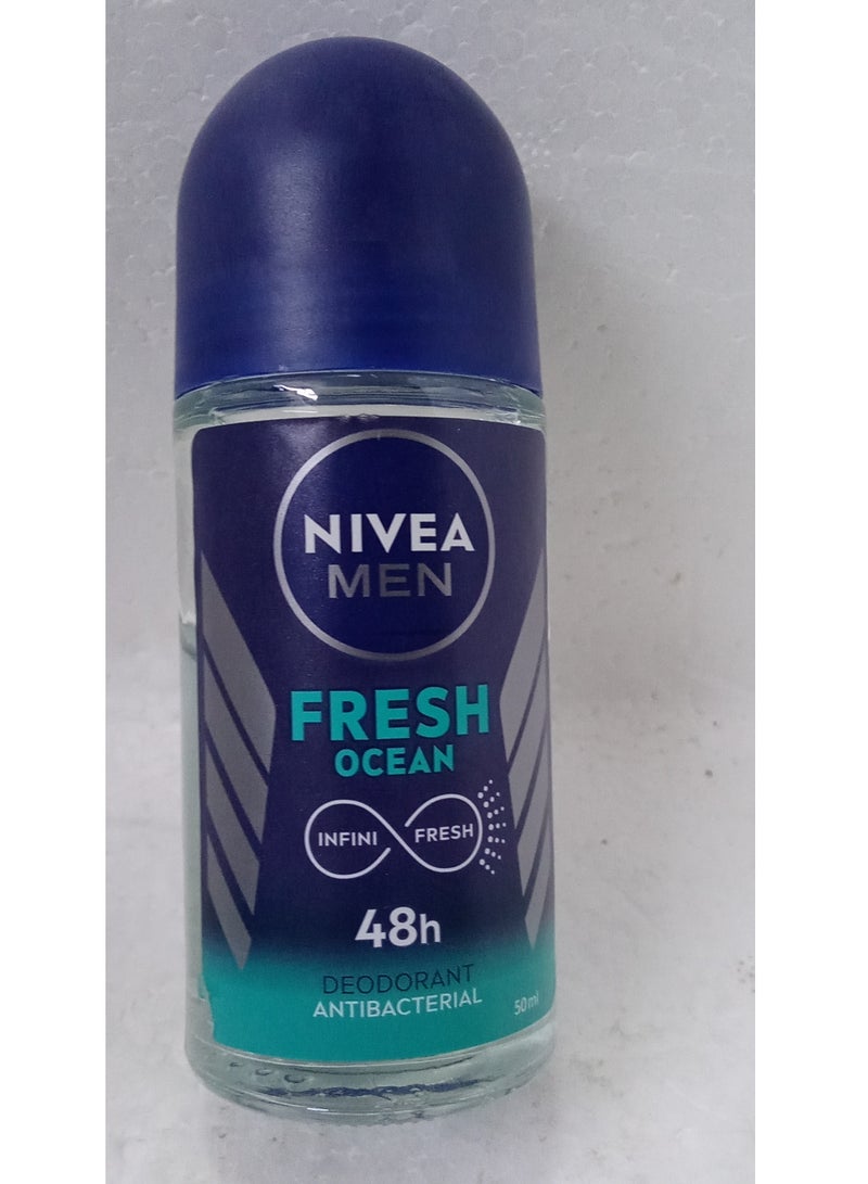 نيفيا مزيل رائحة العرق مضاد التعرق فريش أكتيف بكرة دوارة 50ملليلتر