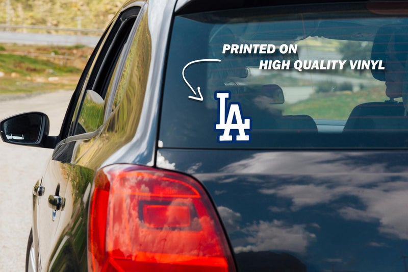 eDesign Los Angeles City LA Logo Stickers Symbol 5.5" Decorative DIE Cut Decal for Cars Tablets LAPTOPS Skateboard - Blue - Image 2