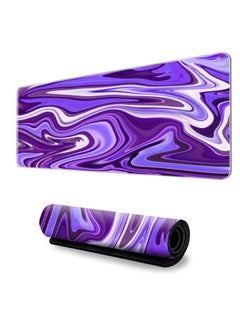 Abstract Mouse Pad Oversized Game Table Pad Non-slip Computer Mouse Pad Lock Edge Marble Keyboard Pad A Generation Of Hair-Color:300*700*2mm-Pattern:G-4714