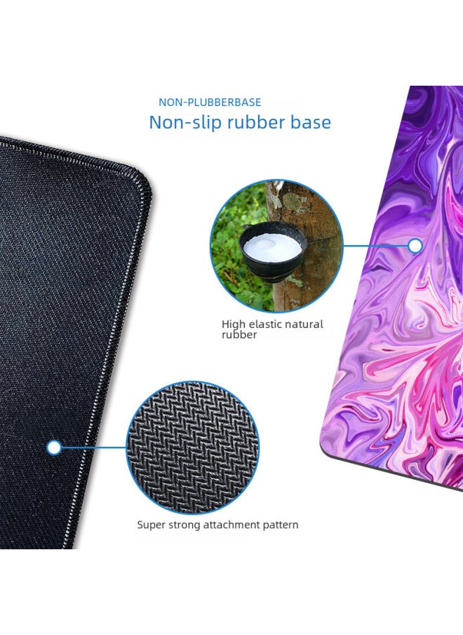 Generic - Abstract Mouse Pad Oversized Game Table Pad Non-slip Computer Mouse Pad Lock Edge Marble Keyboard Pad A Generation Of Hair-Color:300*700*2mm-Pattern:G-4714 - Image 1