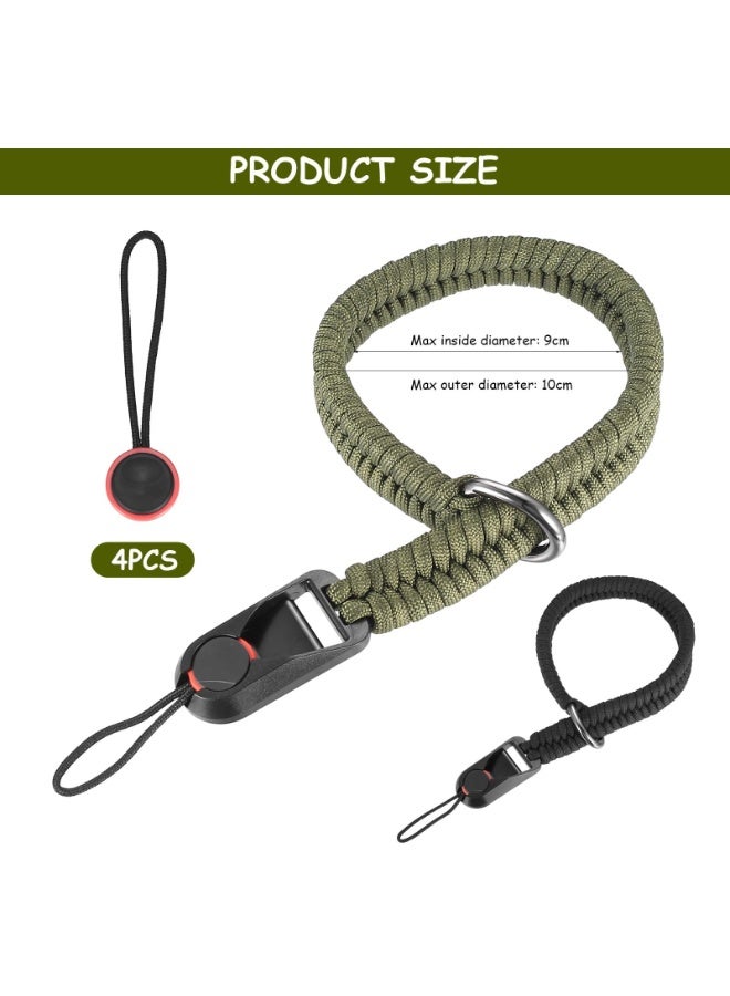 2 Pcs Camera Wrist Strap with 4 Quick Release Buckles – Adjustable Paracord Hand Strap for DSLR & Mirrorless Cameras – Durable Nylon Rope Wristband with D-Rings Safety Lanyard for Photography - Image 4