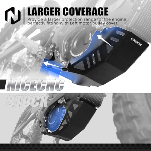 NICECNC Engine Chassis Protection Cover Skid Plate Compatible with Surron Light bee X/S/L1E Compatible with Segway X160/X260 Electric Dirt Bike Accessories See Fitment - Image 5
