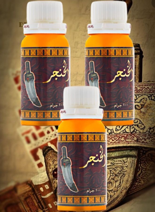 3 Pieces Al Khanjar oil 100 g