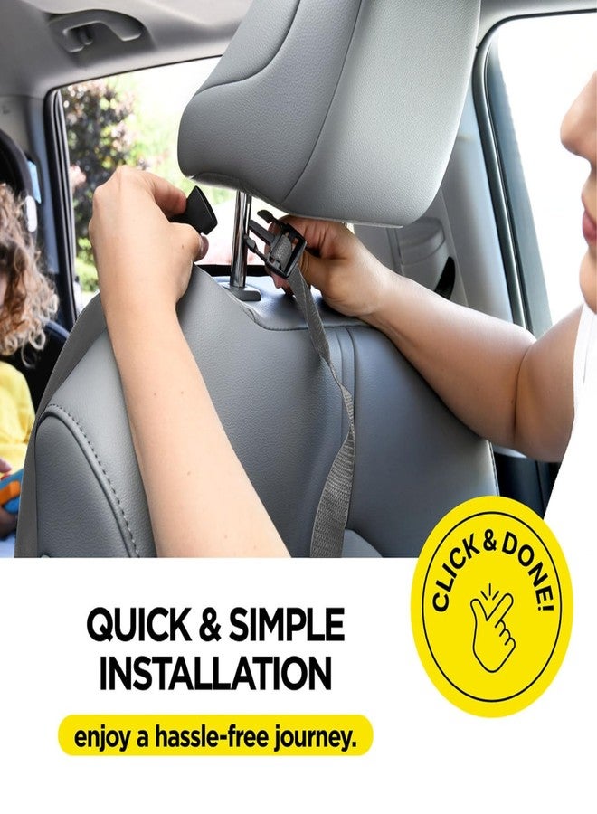 lebogner Back Seat Cover for Kids, 2 Pack X-Large Waterproof Kick Mats Backseat Protector, Durable Car Seat Back Protectors for Vehicles to Protect from Dirt, Mud & Scratches, Fits Most SUVs, Grey - Image 5