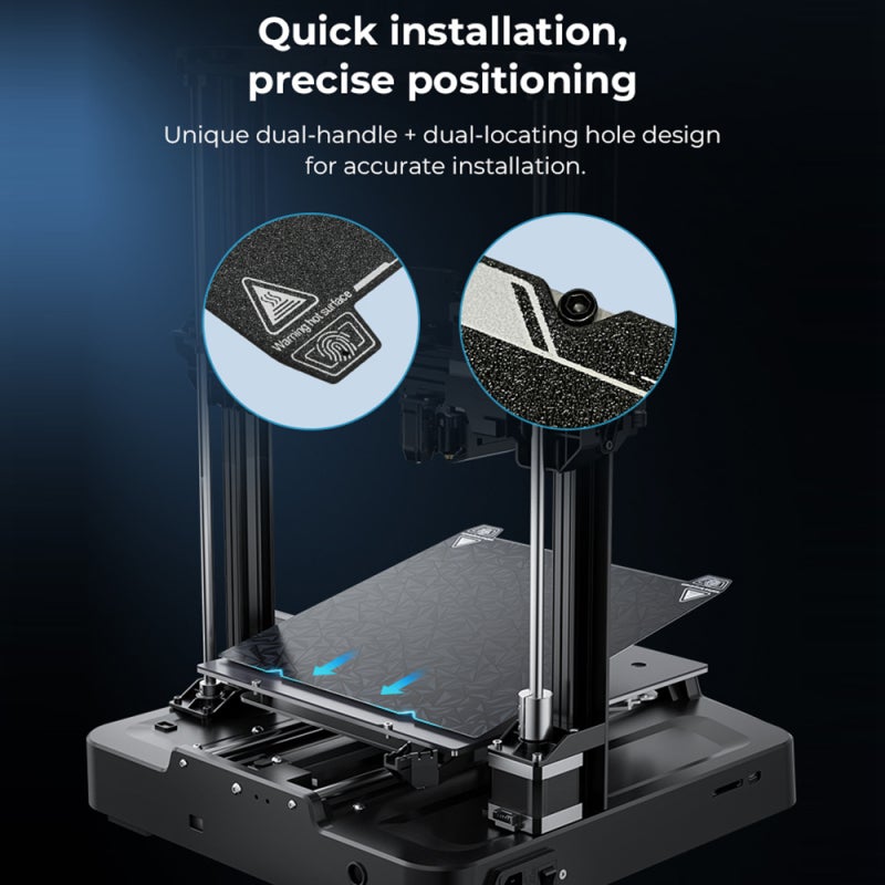 Creality 3D Creality 235x235mm Dual-Sided Printing Platform Board Kit-Glossy PEO+ Matte PEI with Strong Magnetic Adhesion Stable Molding and Easy Demolding - Image 5