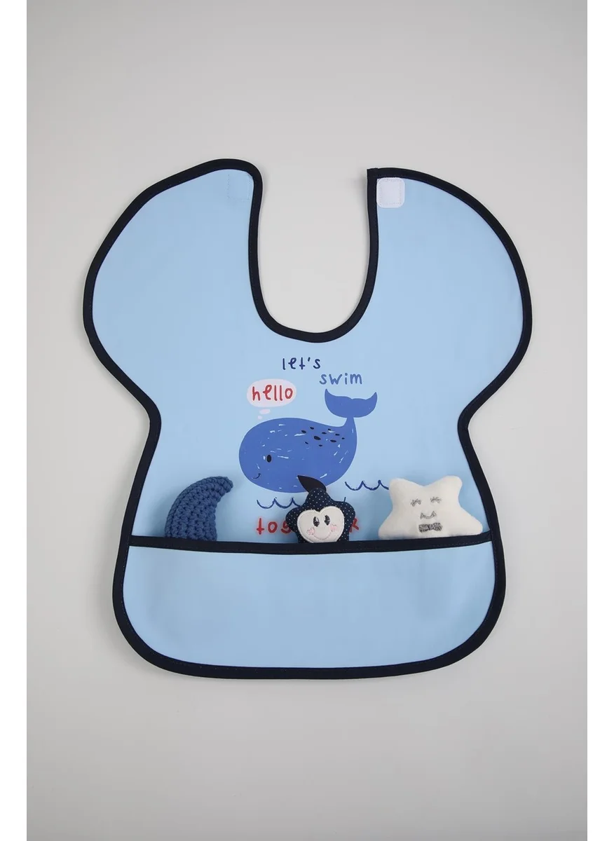 Baby Hola 0-6 Years Large Size Waterproof Pocketed Blw Food Bib Activity Apron 1000