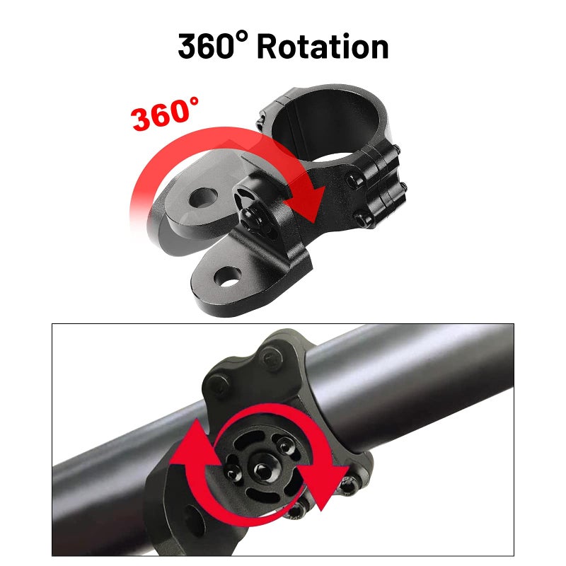 Generic Plobeda 2pcs Adjustable UTV Flag Mount Whip Light Mount Antenna Bracket for 1.75 to 2 inch Compatible with Polaris RZR 900 1000 XP Pro Turbo Can Am Maverick X3 Commander 2017-2023 Black…  - Image 2