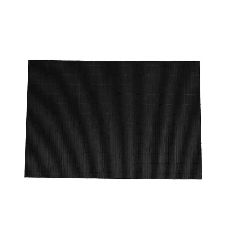 Metany Dining Table Placemat  Heat-Resistant Place Mat Stain Resistant Anti-Skid Washable Bamboo Table Mat Placemat Kitchen Table mat (Black) - Image 1