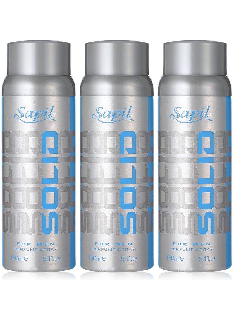 Sapil Solid 3x150ml Deo Giftpack
