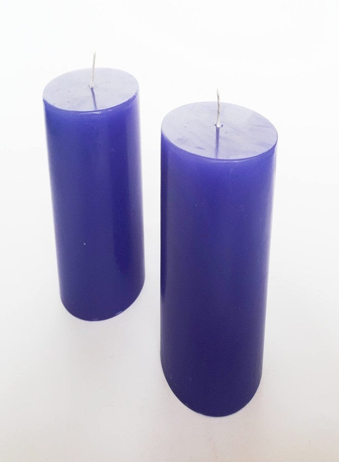 Stone & Feather� (SnF), Size 2.5x3 inches, Lavender Aromatic Pillar Candle (Paraffin Wax), Combo Pack, Burning Time 40-45 Hours, for Meditation, Home Decoration, Diwali - Image 4