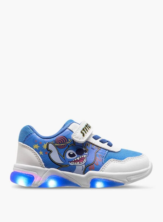 Disney Blue Boys Stitch Light-Up School Sneakers for Men | Best Price UAE