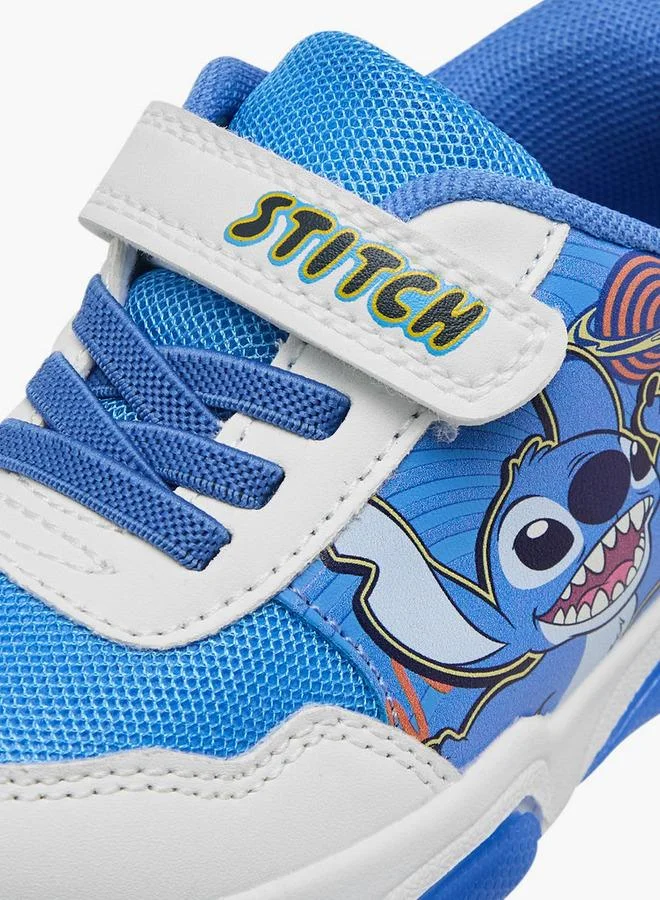 Disney Blue Boys Stitch Light-Up School Sneakers for Men | Best Price UAE