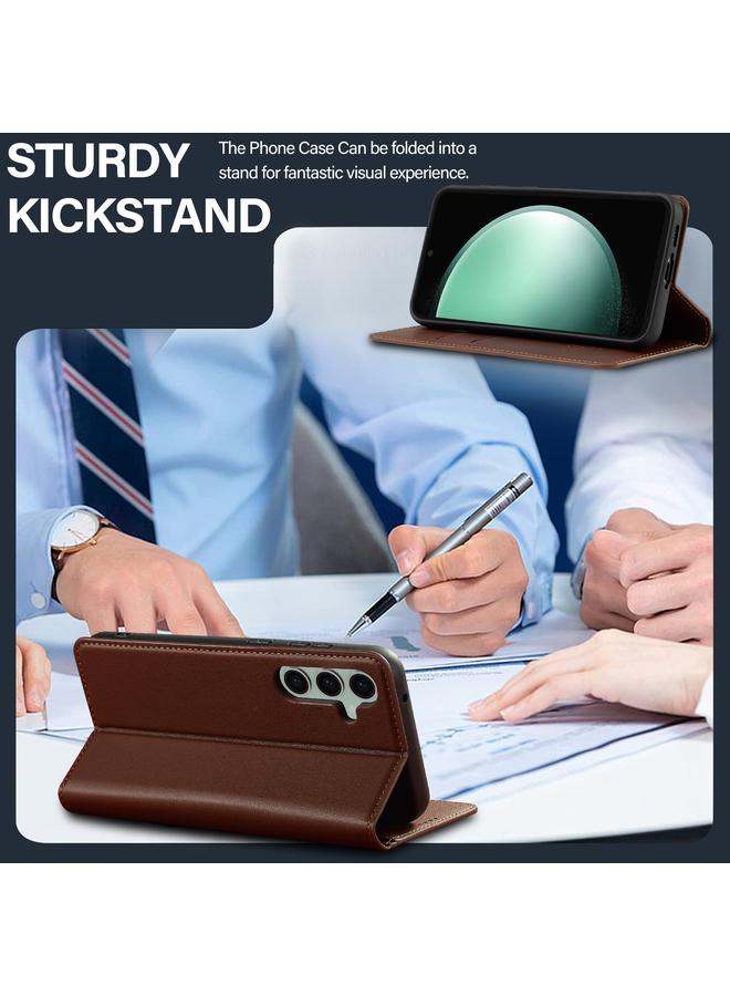 LC.IMEEKE Case For Samsung Galaxy S23 FE 5G L1 Series Frosted Fine Texture PU Phone Case - Image 5