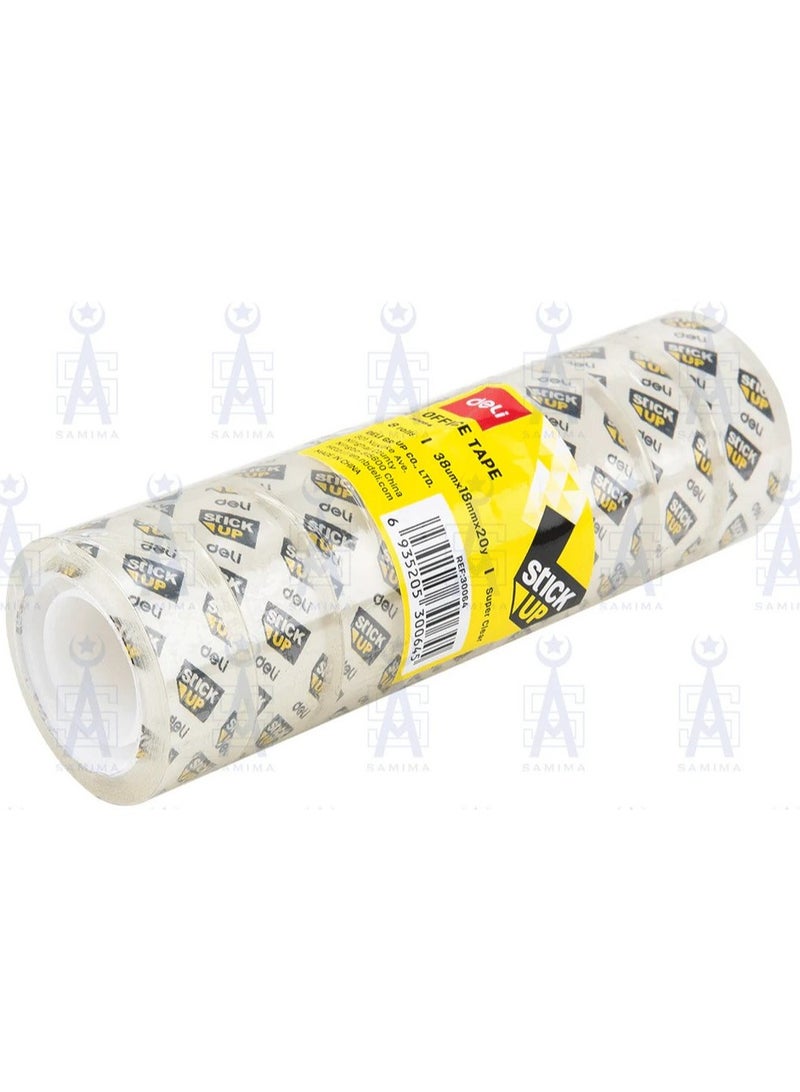 Deli 8-Piece Office Tape Set Clear - Image 1