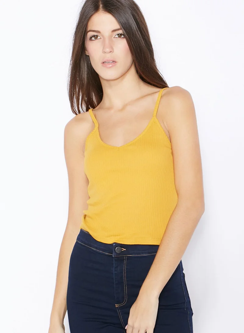 TOPSHOP Ribbed Cami Top