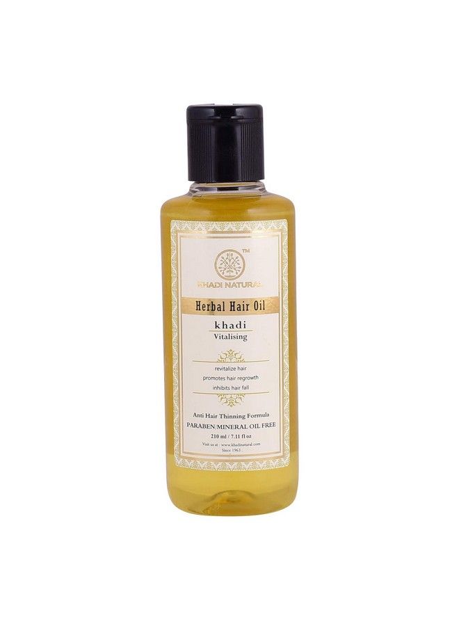 Khadi Natural Vitalising Herbal Hair Oil Paraben/Mineral Oil Free 210Ml - Image 2