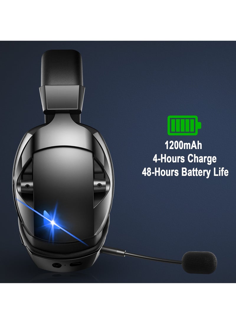 Joshberg - BL100 PRO Wireless Gaming Headset 2.4G Bluetooth - USB - 3.5mm Jack 3 Modes Gaming Headphones for PC, PS4, PS5, Mac, Switch, Phone, Tablet - Image 1
