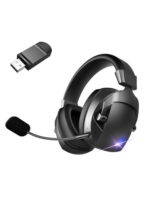 BL100 PRO Wireless Gaming Headset 2.4G Bluetooth - USB - 3.5mm Jack 3 Modes Gaming Headphones for PC, PS4, PS5, Mac, Switch, Phone, Tablet