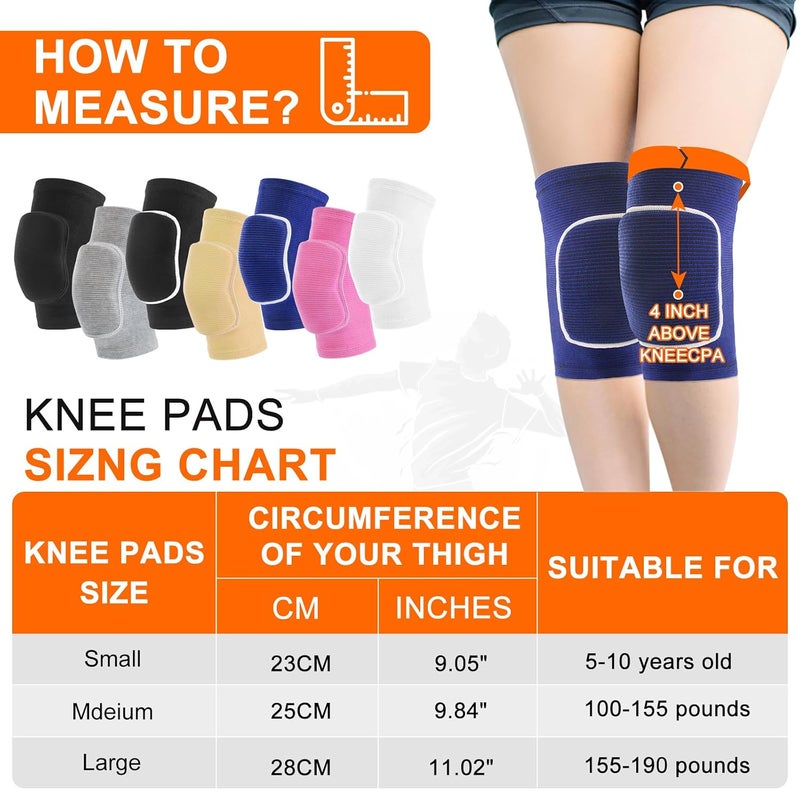 HISFFOG Volleyball Knee Pads for Women, Men, Youth, Girls, Kids, Knee brace for Volleyball Basketball Football Dance Yoga Tennis Running Cycling Workout Climbing Wrestling - Image 2