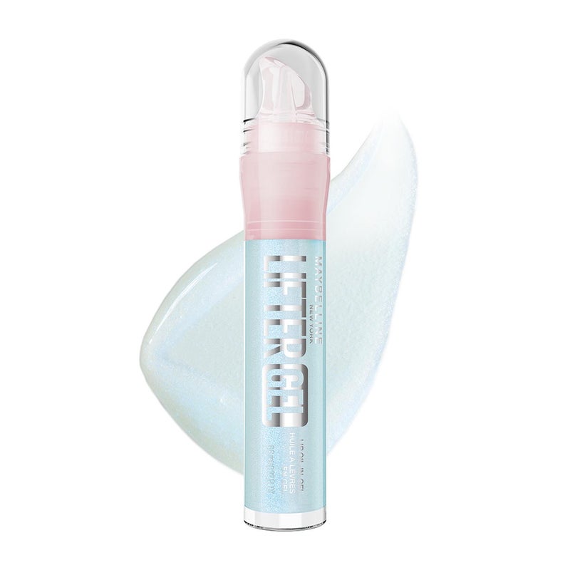 ميبيلين نيويورك Maybelline New York Lifter Gel Oil-in-Gel Lip Gloss 002 Blue Boba، لمعان زجاجي، تركيبة مرطبة بحمض الهيالورونيك وزيت الباشن فروت - Image 1