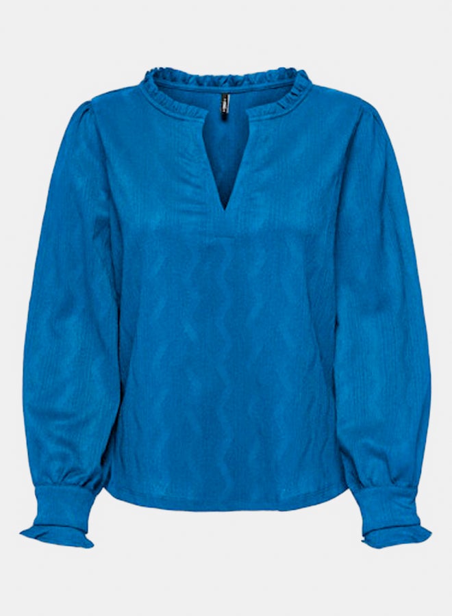 ONLY ONLY Womens Dia Longsleeve V-Neck Top - Image 4