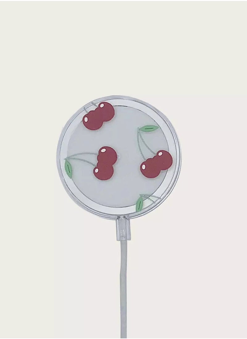 Generic Cherry Print Case Compatible With Magsafe  - Image 1