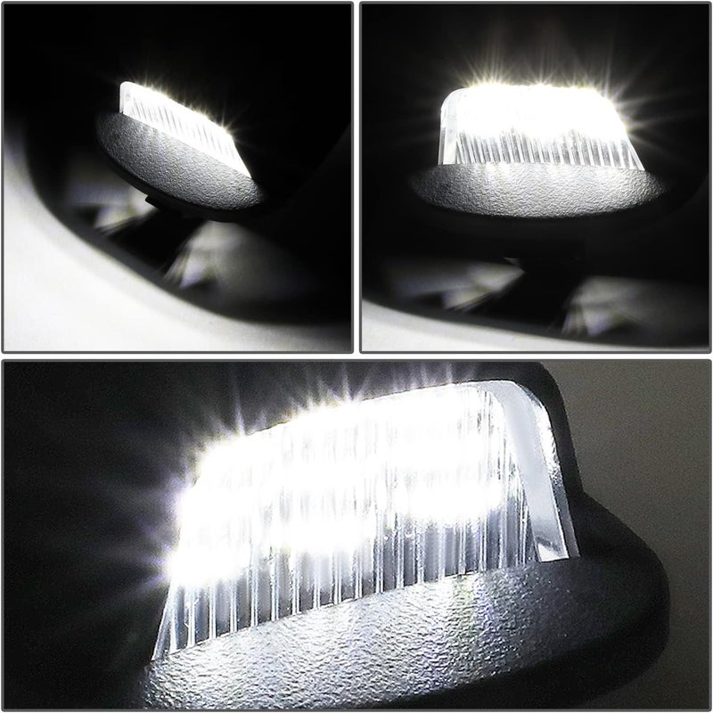 NVL-LPL-016 زوج من أضواء لوحة الترخيص LED ذات الهيكل الأسود/العدسة الشفافة المتوافقة مع Xterra 1994-2004 / Frontier 1998-2004 - Image 2