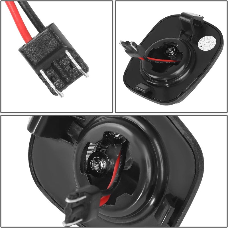 NVL-LPL-016 زوج من أضواء لوحة الترخيص LED ذات الهيكل الأسود/العدسة الشفافة المتوافقة مع Xterra 1994-2004 / Frontier 1998-2004 - Image 4