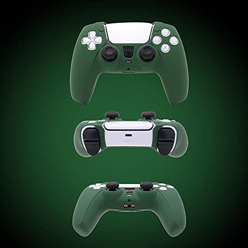 Tobo Silicon Case PS5 Controller TP-0512 for PS5 Silicone Skin for PS5 Controller Silicone Case CoverProtective Case for PlayStation 5 for DualSenese- Green (Green) - Image 4